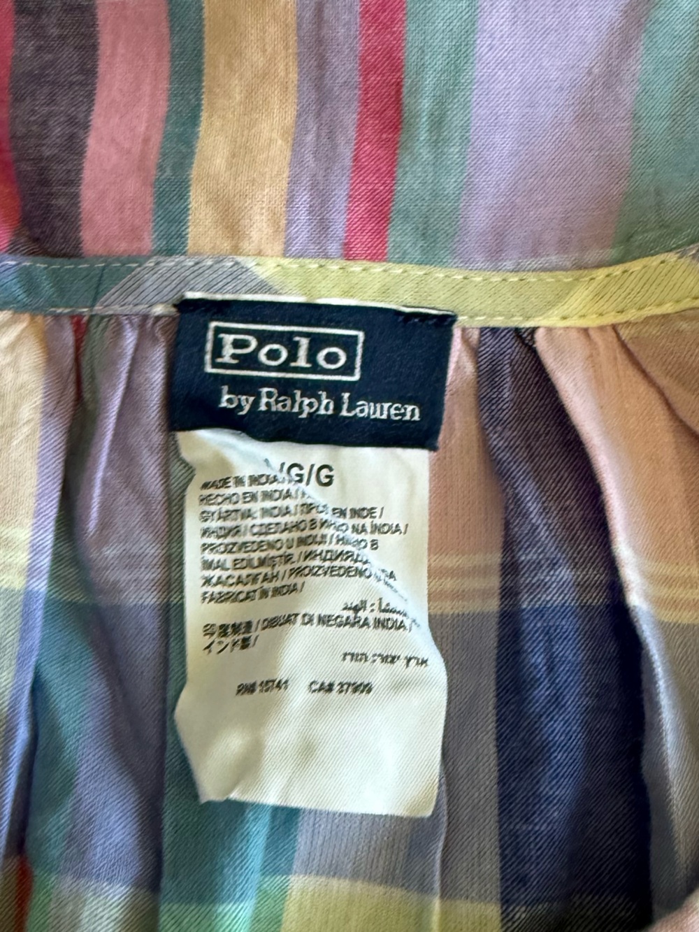 NWT Ralph Lauren Plaid Cotton Long-Sleeve Pajama Set -sz L - Picture 3 of 4